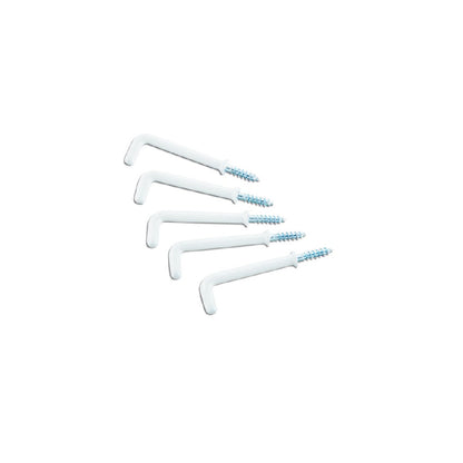 MILLER PVC Coated SQ Hooks 1-1/4" - White