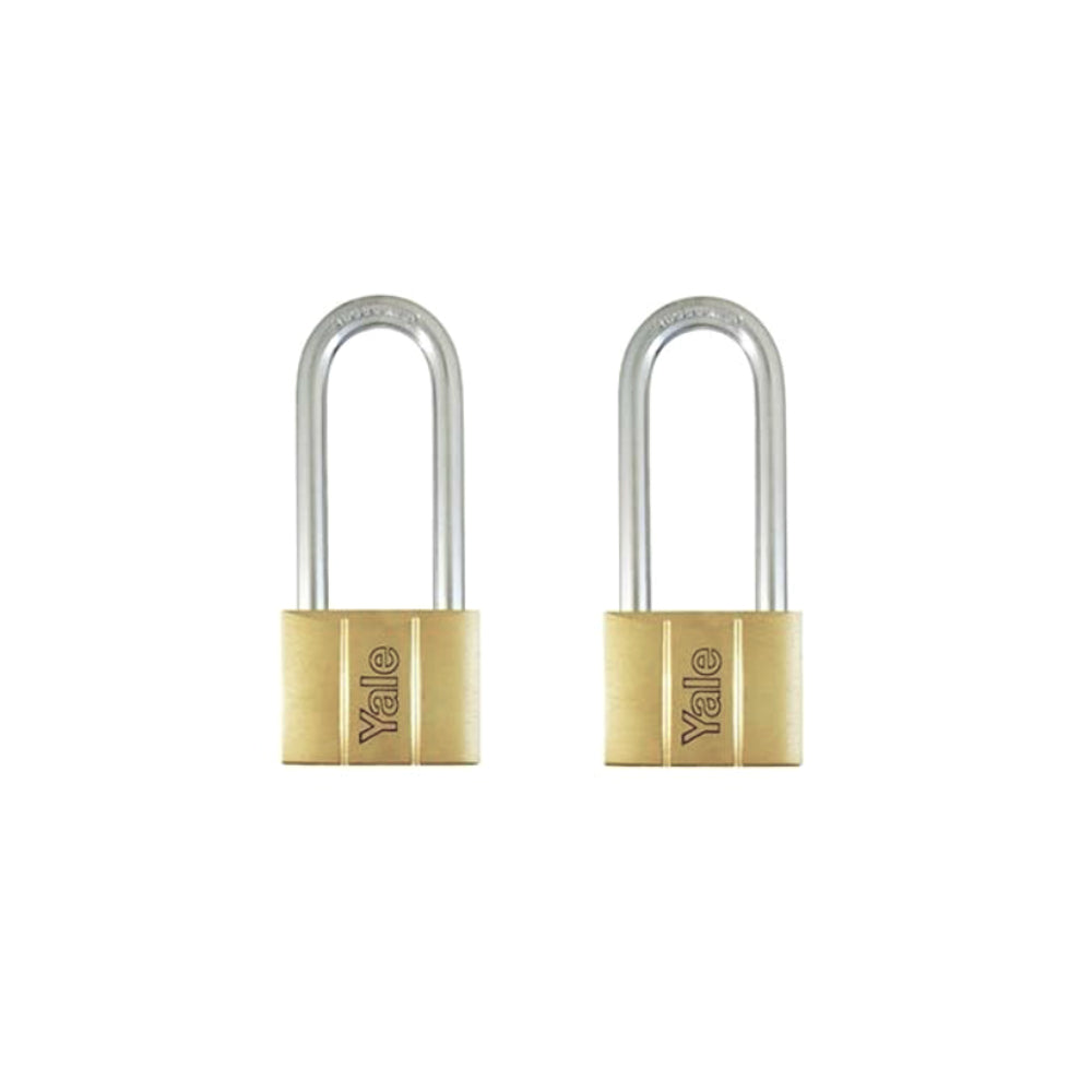 YALE Brass Padlock 30mm/40mm Shackle 2pc.