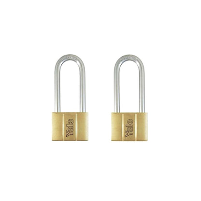 YALE Brass Padlock 30mm/40mm Shackle 2pc.