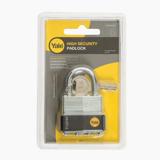 YALE 40mm Professional Series High Security Padlock Y125/40/122/1