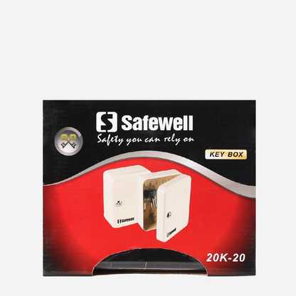 SAFEWELL 20-Key Holder Box 20K-20 – Black