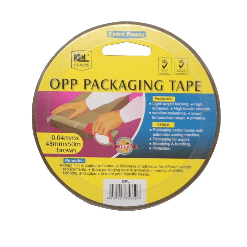 KL & LING Packaging Tape - Brown