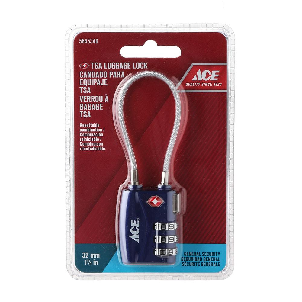 ACE 32mm TSA Cable Shackle Luggage Lock