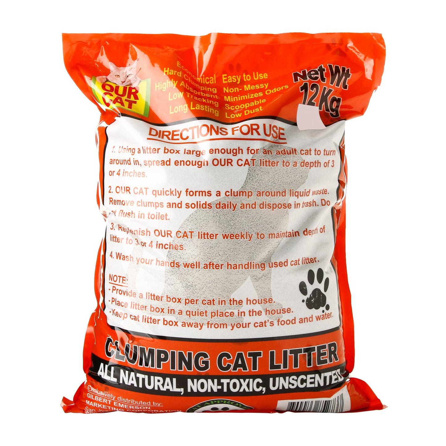OUR CAT 12kg Clumping Cat Litter