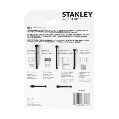 STANLEY 5-Kit Male and Female Hose End Quick Connector