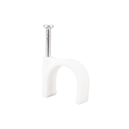 KSS 1/2" Nail Cable Clip - White