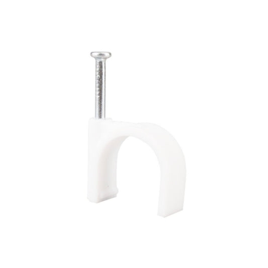 KSS 1/2" Nail Cable Clip - White
