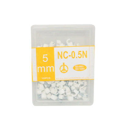 KSS 1/2" Nail Cable Clip - White