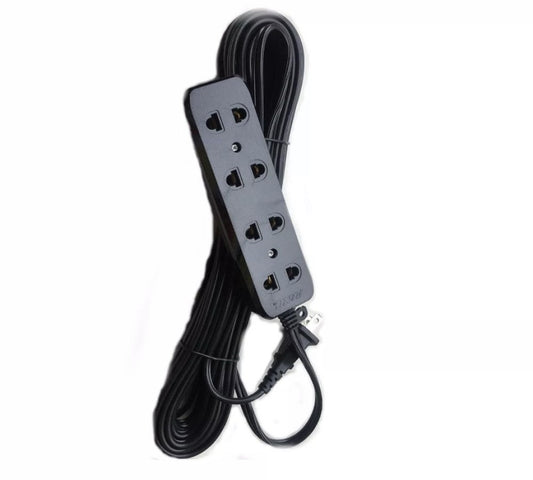 ROYU 4-Gang Universal Outlet Extension Cord (REDEC104-10BLK)