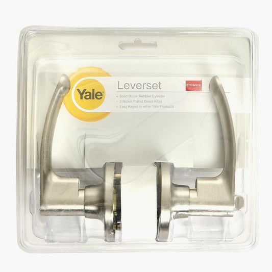 YALE Medium Satin Nickel Duty Lever Set VL5367 US15
