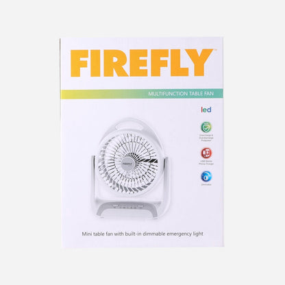 FIREFLY 5.5" Rechargeable Blade Fan With Night Light (FEL628)