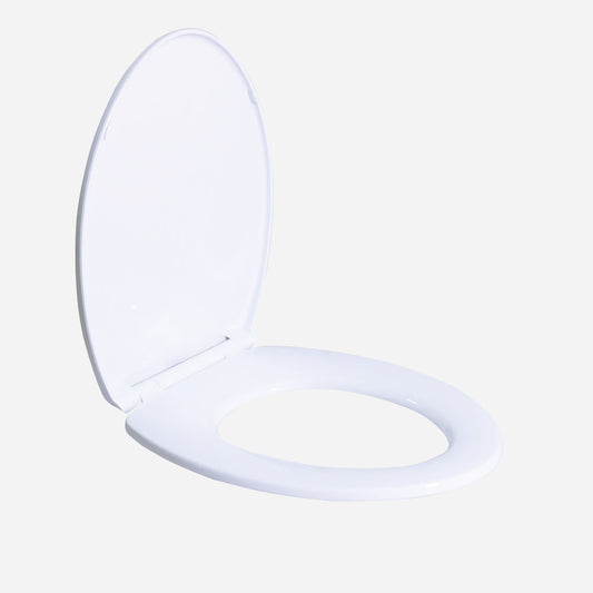 EUROSTREAM 19" ELongated Toilet Seat - White Soft Close and Quick Release (A623)