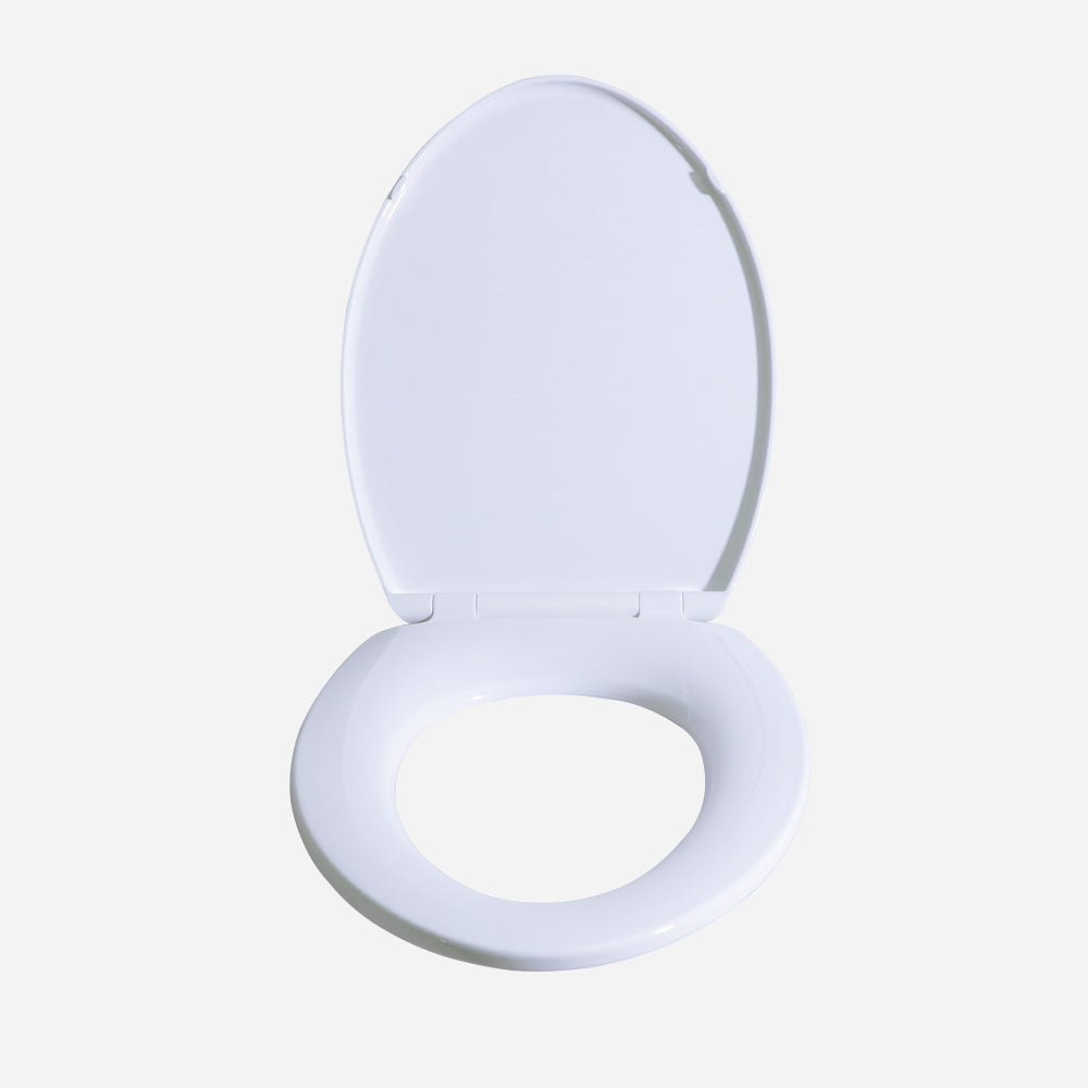 EUROSTREAM 19" ELongated Toilet Seat - White Soft Close and Quick Release (A623)