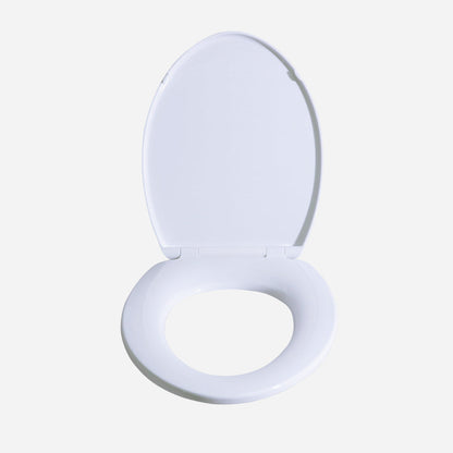EUROSTREAM 19" ELongated Toilet Seat - White Soft Close and Quick Release (A623)