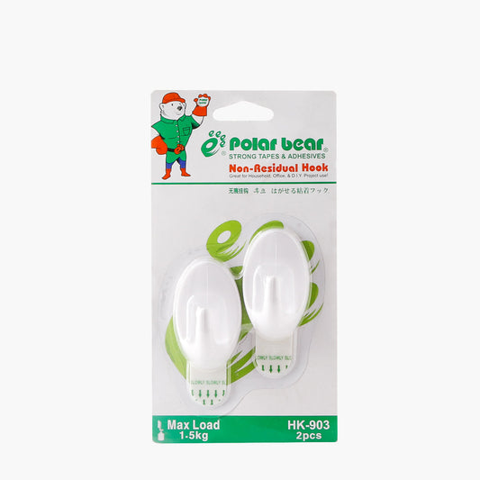 POLAR BEAR Non-Residual Hook 2-pack (HK903C)