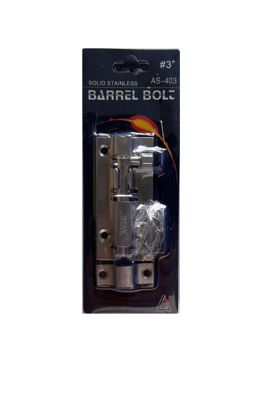 ARCHIE 3" Barrel Bolt Stainless Steel (AS-403)