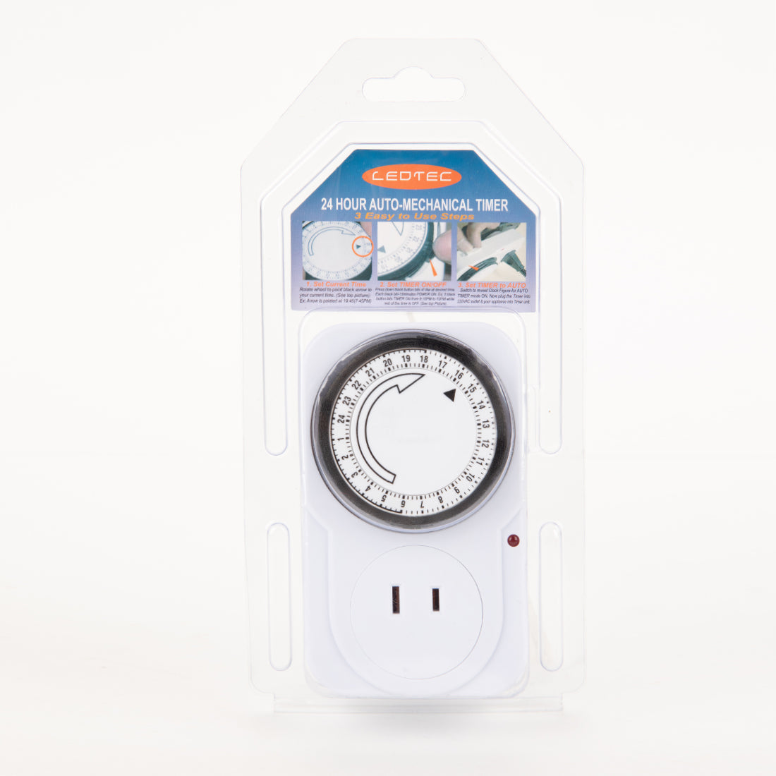 LEDTEC 24-Hour Mechanical Timer