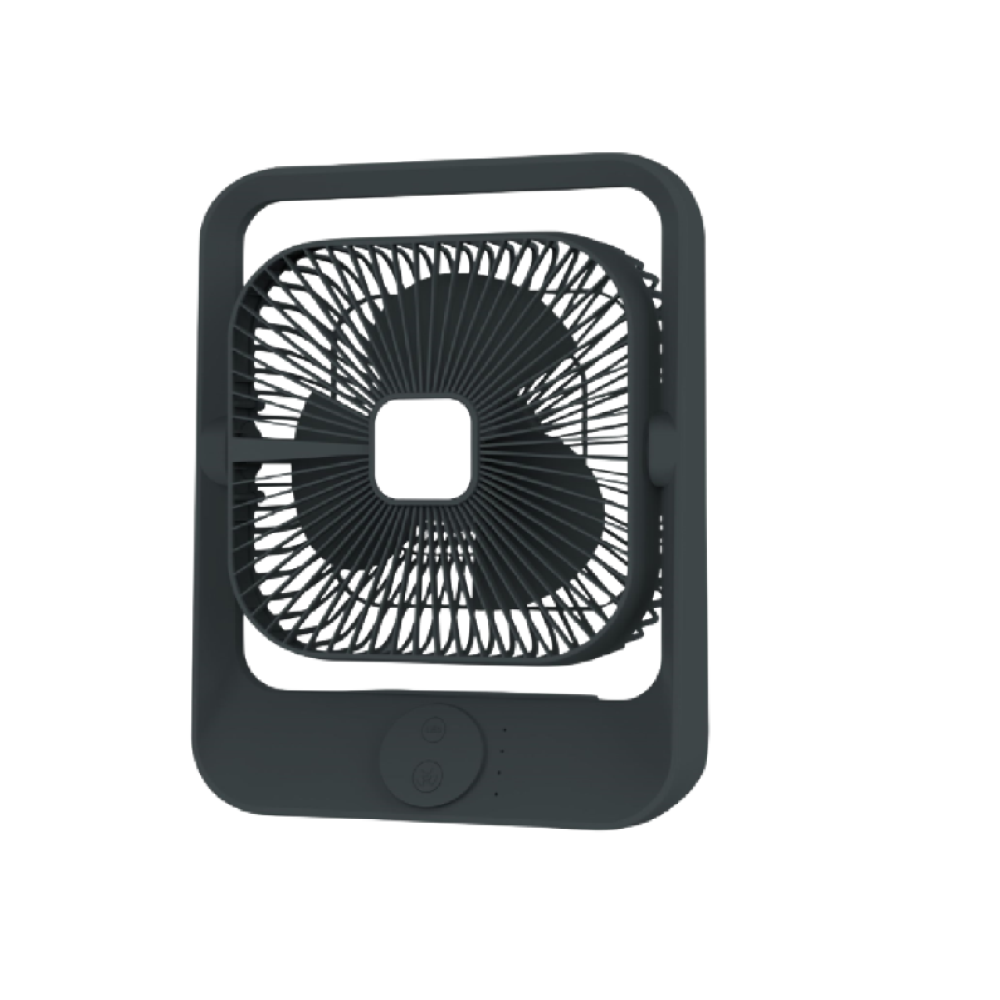 AKARI 8" Rechargeable Square Fan with LED Light