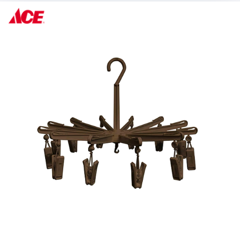 CASCADE Umbrella Hanger with 12 Clips - LBrown (GC-3226B)