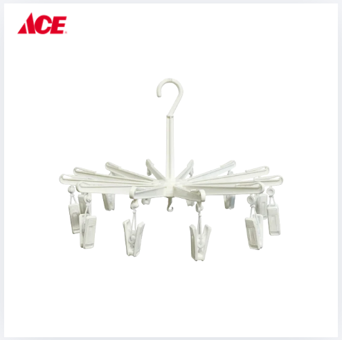 CASCADE Umbrella Hanger with 12 Clips - White (GC-3226G)