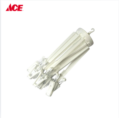 CASCADE Umbrella Hanger with 12 Clips - White (GC-3226G)