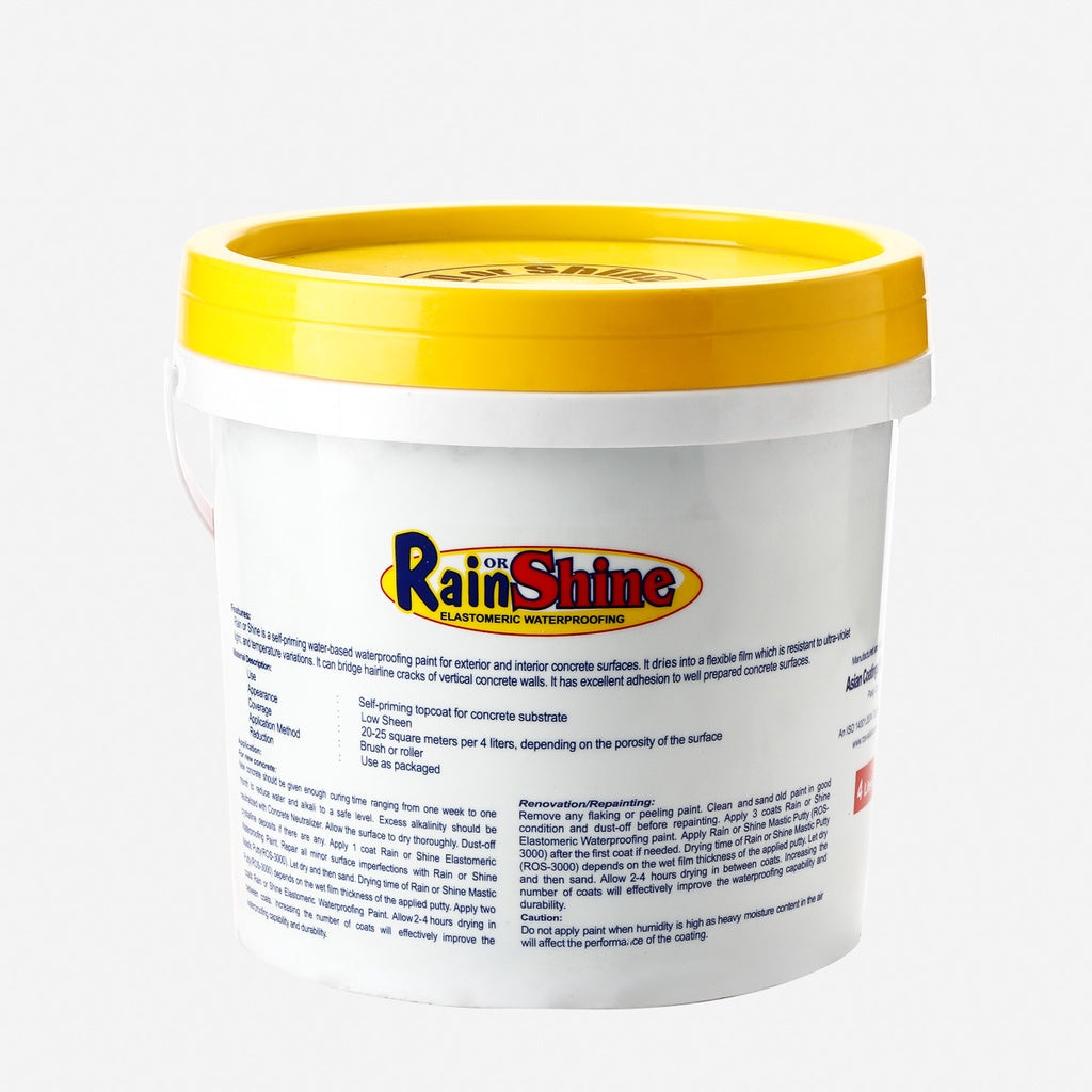RAIN OR SHINE 4L Elastomeric Waterproofing Paint - Temptation (ROS-518)