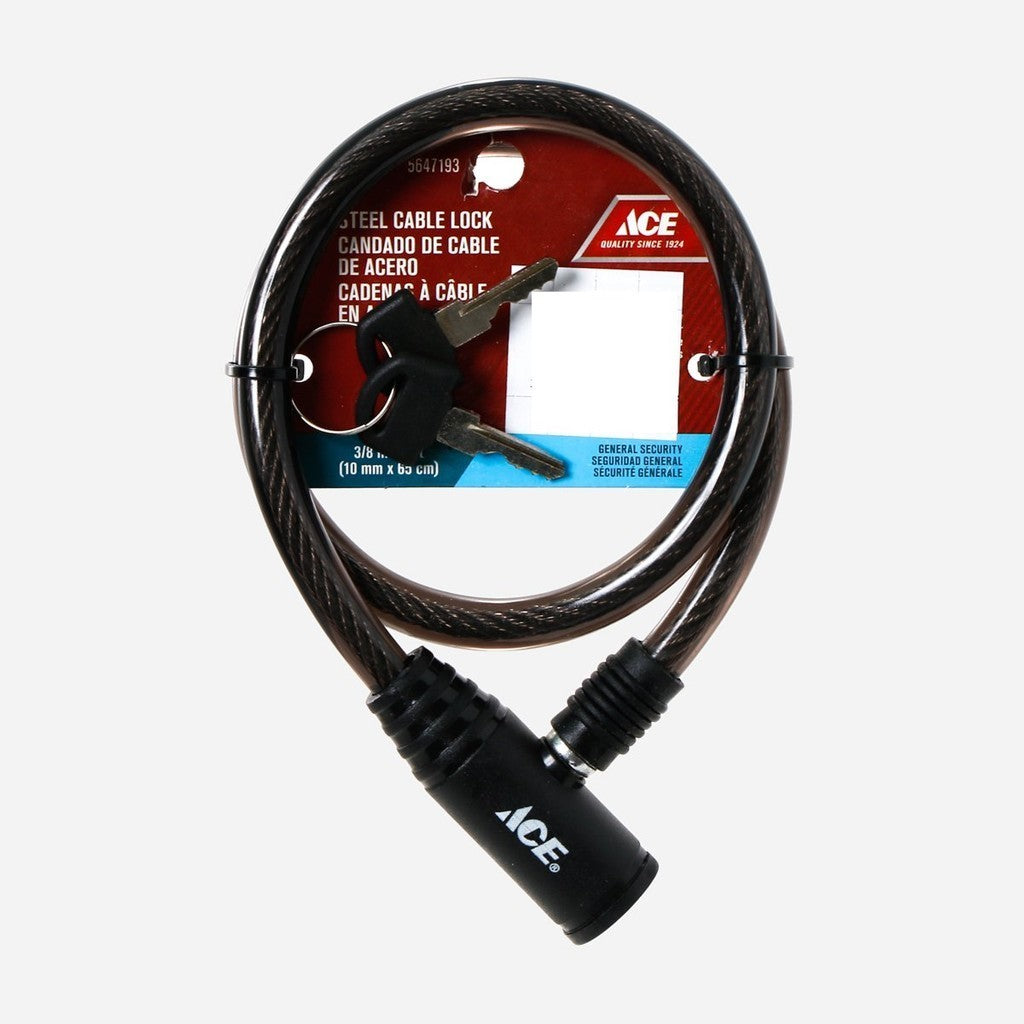 ACE 65cm/ 2ft. Cable Lock - Black