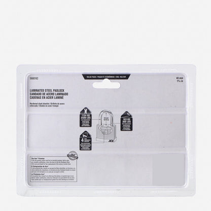 ACE 40mm 4-piece Laminated Steel Padlocks