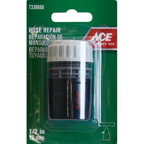 ACE 1/2" Plastic Hose Connector -Red/Black