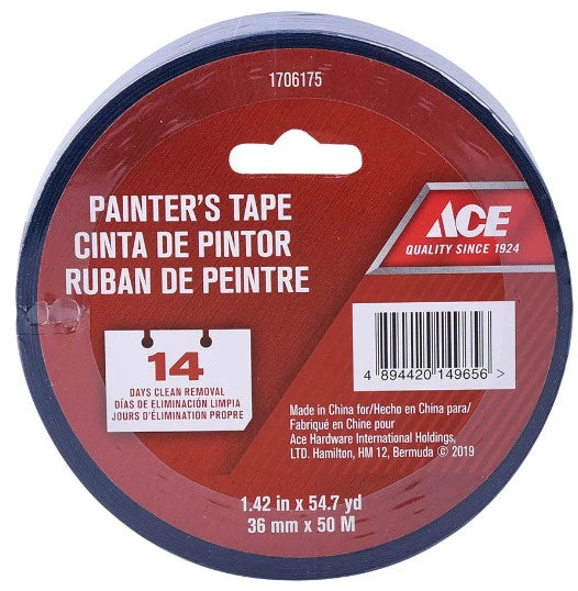 ACE 36mmx50m Painters Tape - Blue