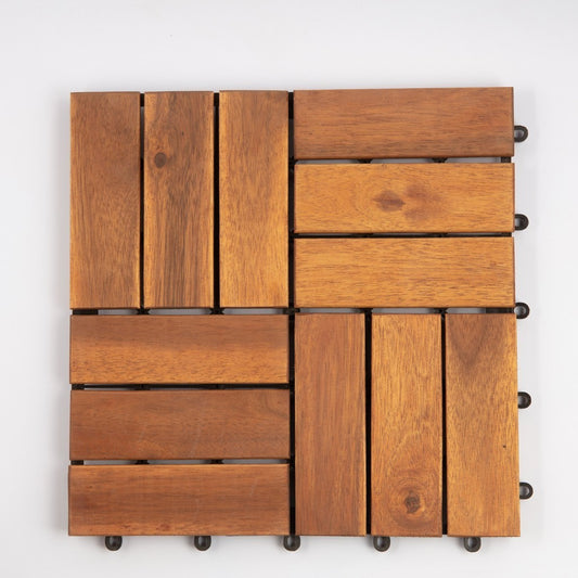 ACE 12x12 Floor Deck Tiles Acacia - 6pcs