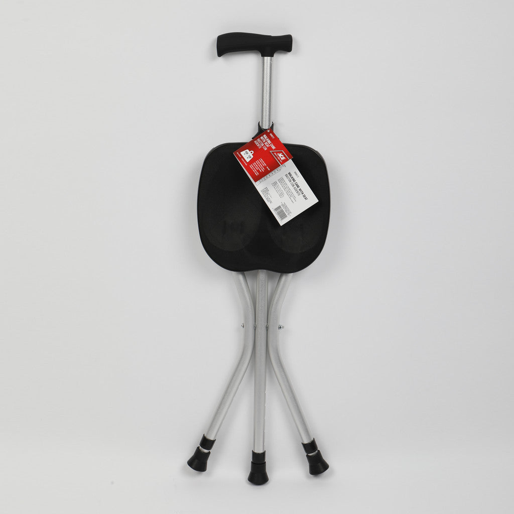 ACE 120kg Walking Cane with Seat 4/CS