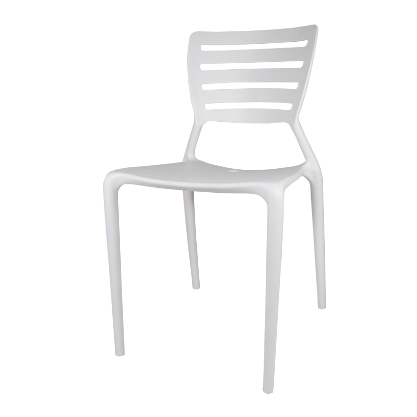 Cofta Tulip Chair w/ Backrest (White)