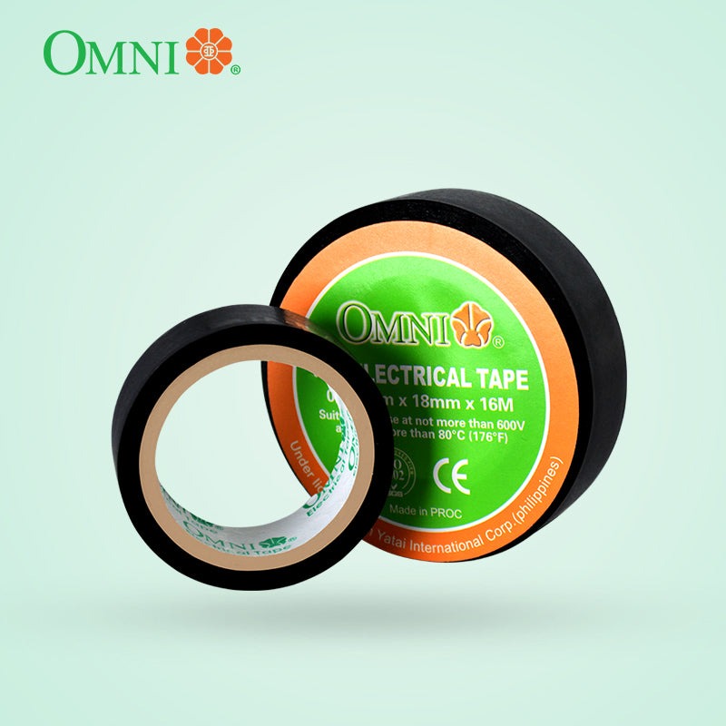 OMNI PVC ELECTRICAL TAPE 16M BLACK