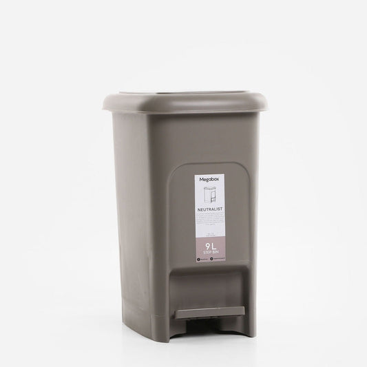 MEGABOX MG710 SLIM STEP BIN 9L NEUTRALIST STONE GRAY