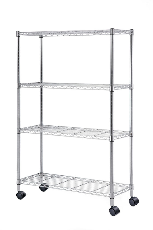 ACE 4-Tier Chrome Storage Rack 36x14x59