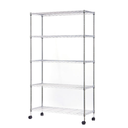 ACE 5-Tier Chrome Storage Rack 36x14x72