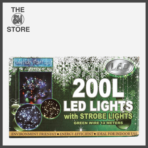 Yuletide Fantasy 200 Strobe LED Christmas Lights 14m – Warm White