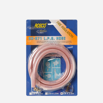Rosco LPG Stainless Steel Braided Hose w/Clamp RO-871