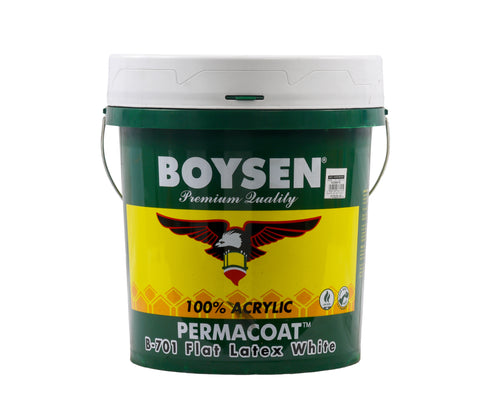 Boysen B-701 16L White Permacoat Flat Latex Paint