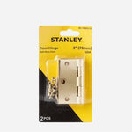 Stanley 2-Pack Stain Brass Door Hinge Set 3x3in.