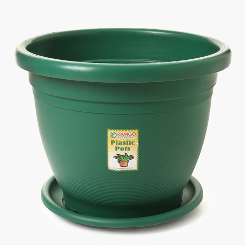 Ramgo Simplee Flower Pot 14in. with Tray