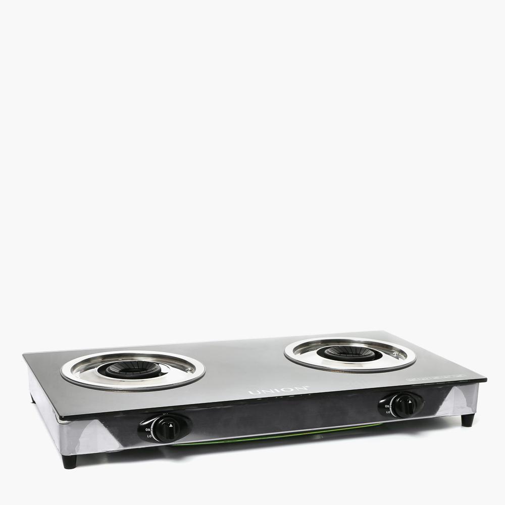 Union Gas Two Ring Gas Cooker Elegance Burner Gas Hob Stainless
