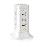 Omni 12-Gang Universal Tower Surge Protector/Extension Cord with Switch