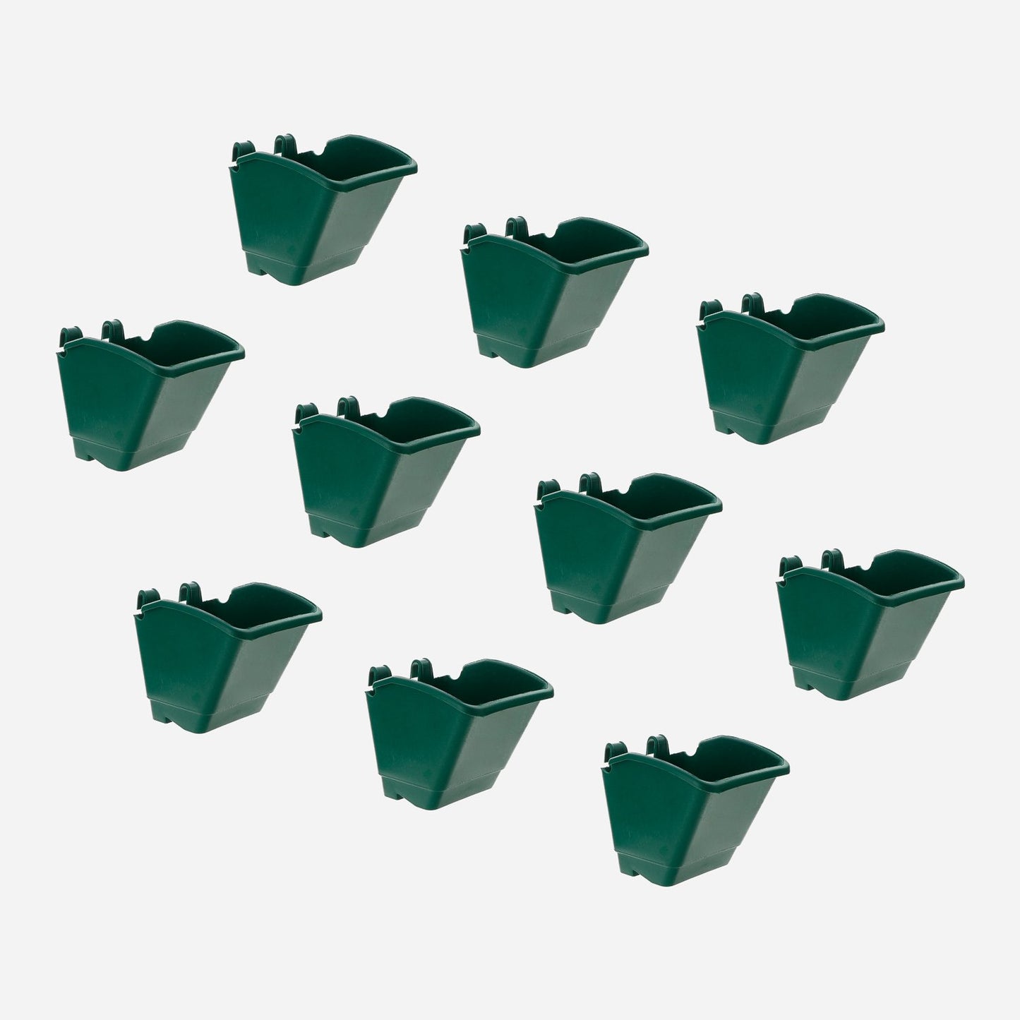 Ramgo 10-Pack Hanging Vertical Flower Pot ‚ Green