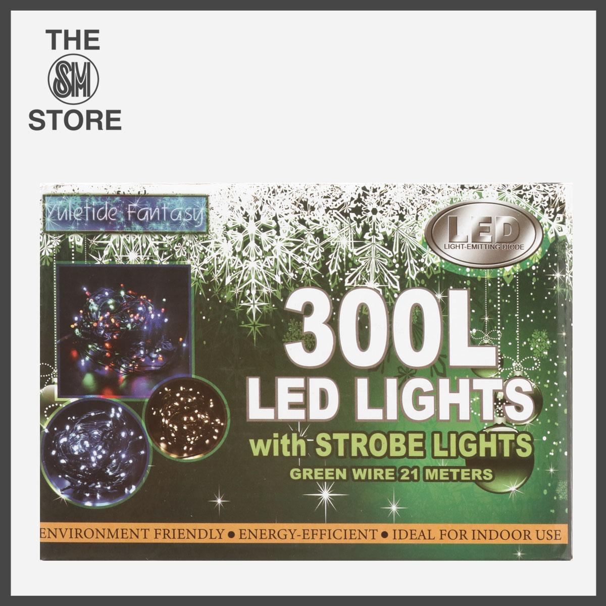 Yuletide Fantasy 300 Strobe LED Christmas Lights 21m – Multicolored