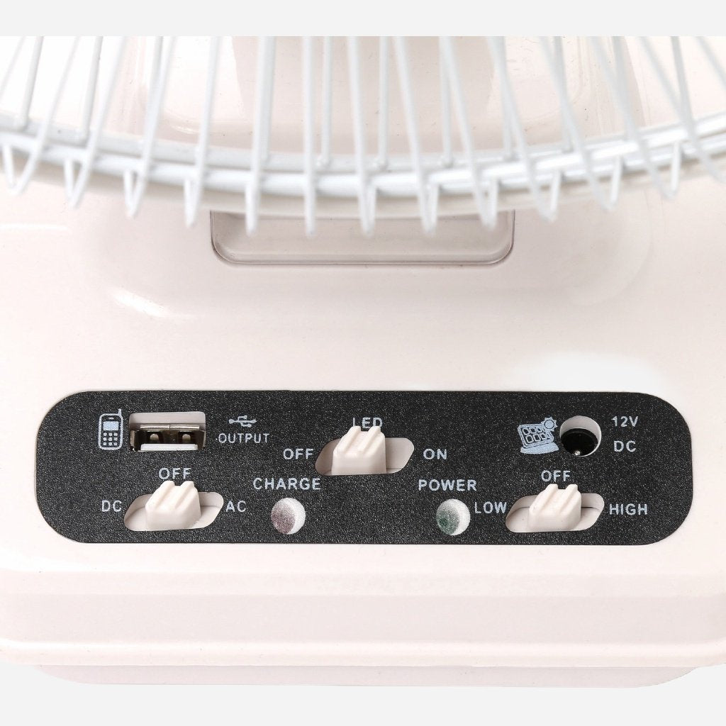 Akari 12IN LED Rechargeable Oscillating Floor Fan ARF-5313F