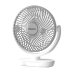 Firefly Rechargeable Fan with Night Light FEL-6114 6''inch- Grey