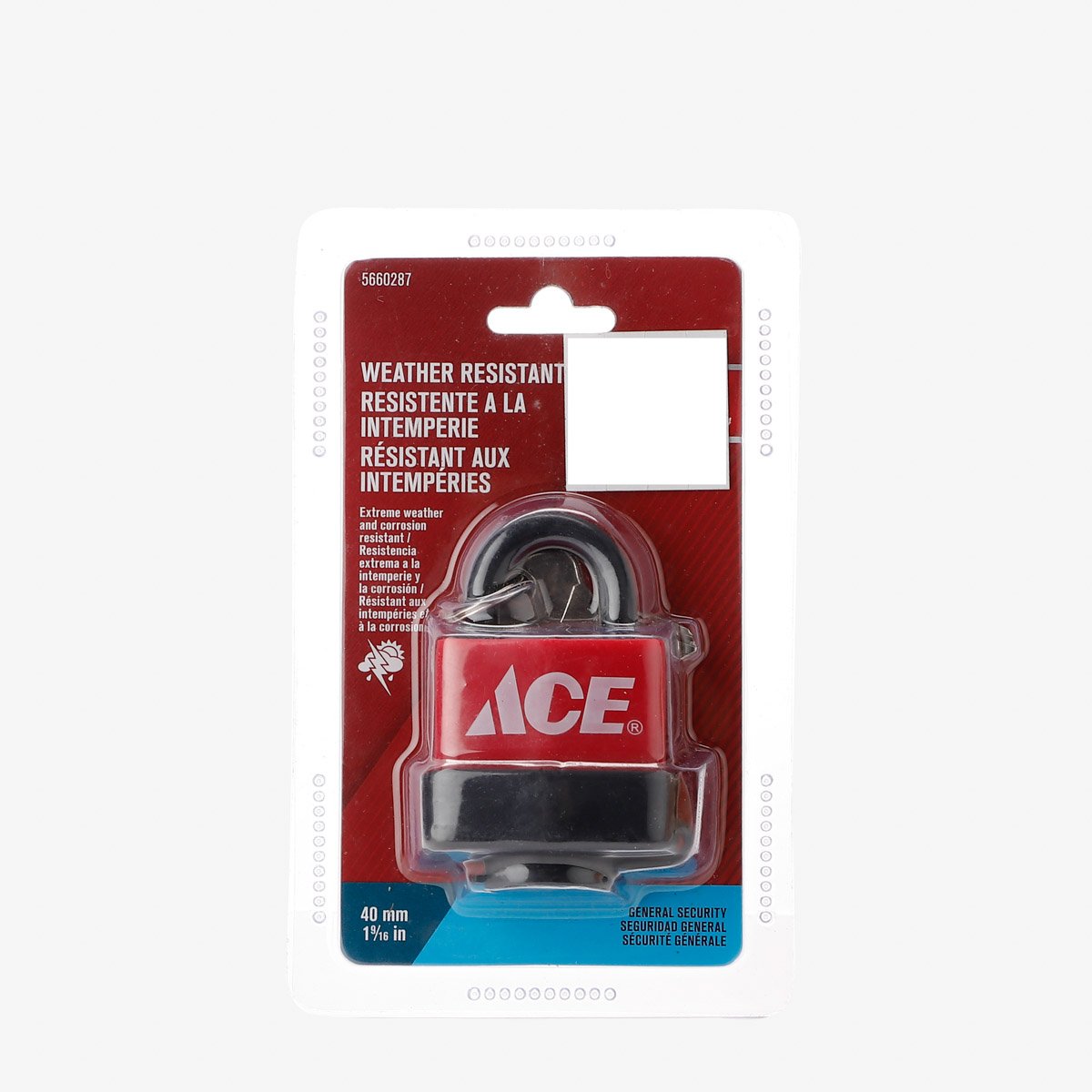 ACE Weather Resistant Padlock 40mm