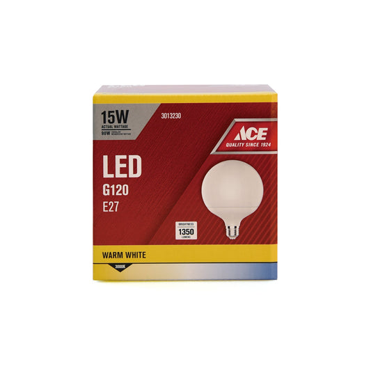 ACE LED Globe G120 15W E27 3000K WW